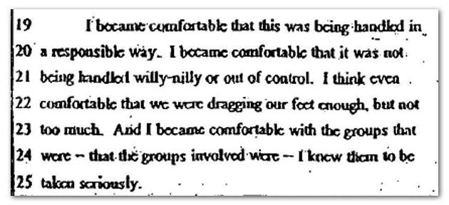 SEC Testimony of John Ordman, September 23, 1999, p. 70.