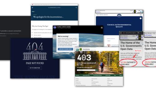 Disappearing Data: Trump Administration Removes Climate Information from Government Websites