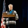 President Bush and Soviet President Yeltsin announce the end of the cold war during a press conference at Camp David. -- February 01, 1992