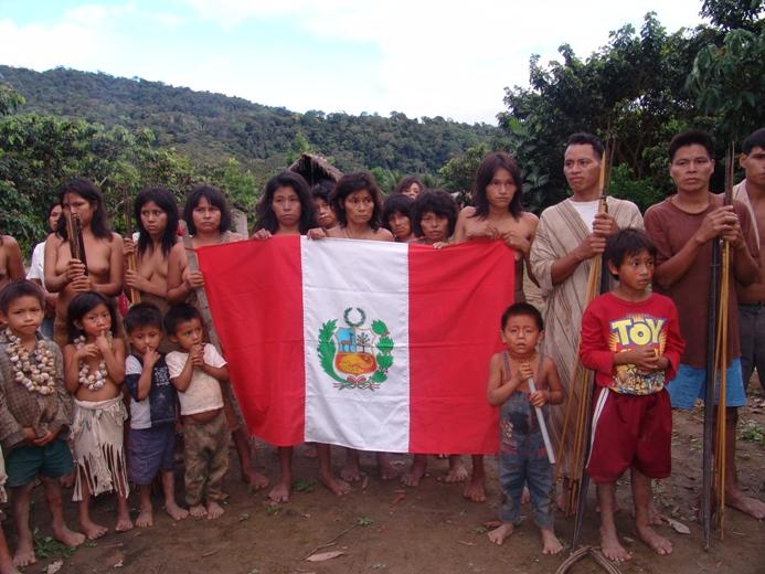 people and flag