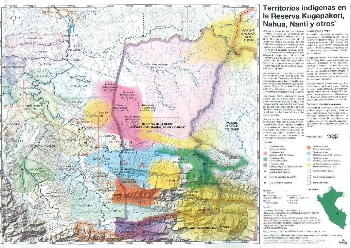  Map of the indigenous peoples